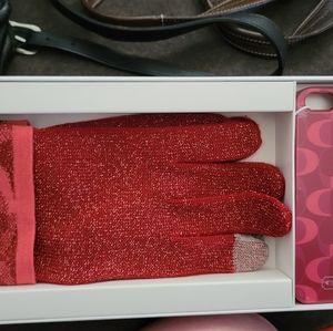 Touch gloves and phone case